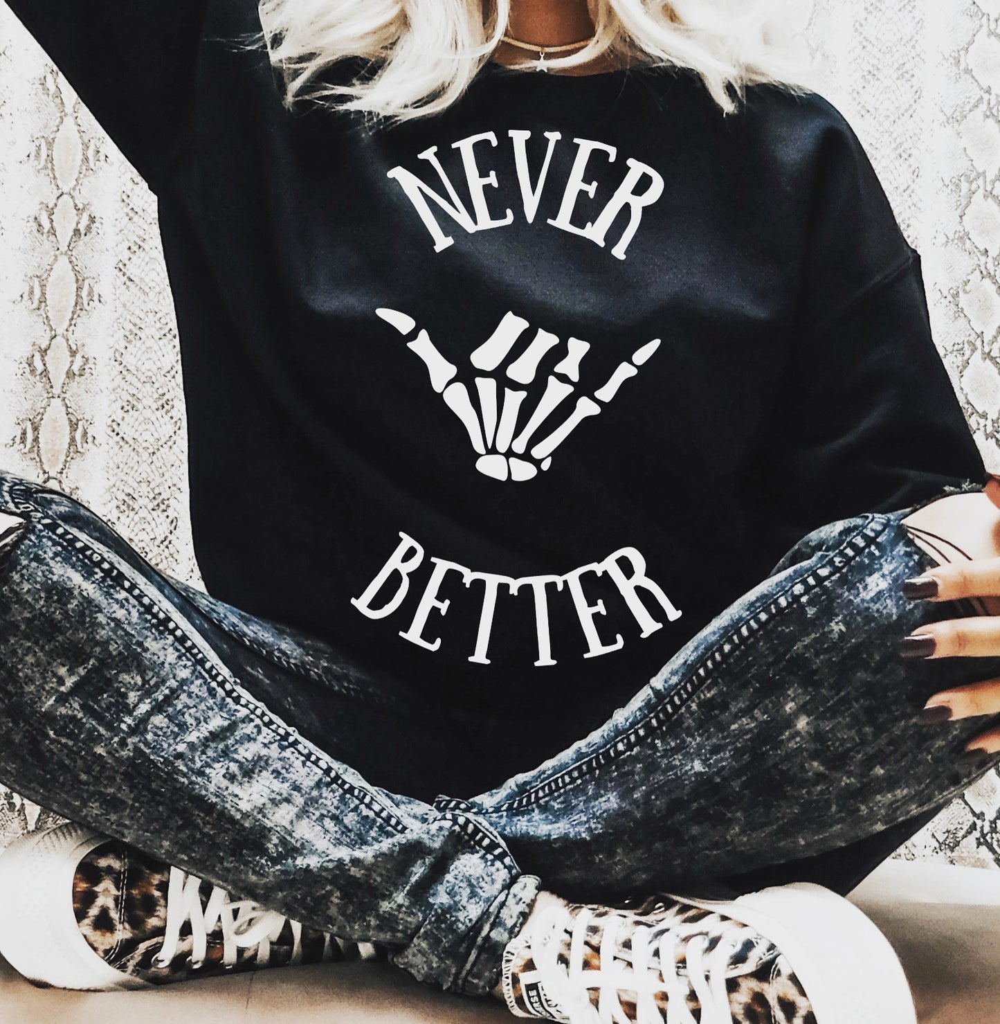 Never Better Crew neck sweater